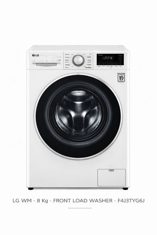 LG Washing Machine - 8 Kg Front Load - F4J3TYG6J